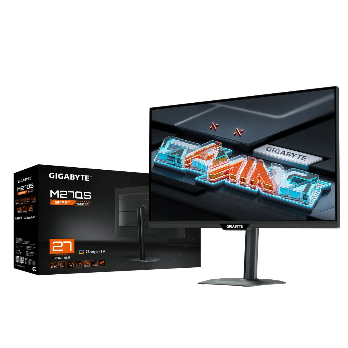 Монітор Gigabyte 27" M27QS EK IPS Black 180Hz - мініатюра 7