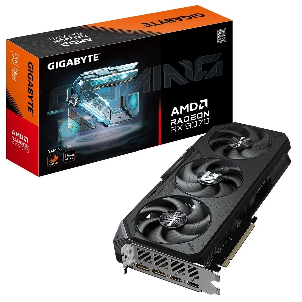 Відеокарта AMD Radeon RX 9070 16GB GDDR6 Gaming Gigabyte (GV-R9070GAMING-16GD) - зображення 1