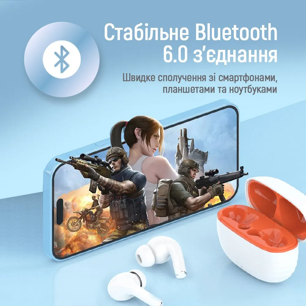 Bluetooth-гарнітура СolorWay Slim TWS-5 Earbuds White (CW-TWS5WT) - мініатюра 8