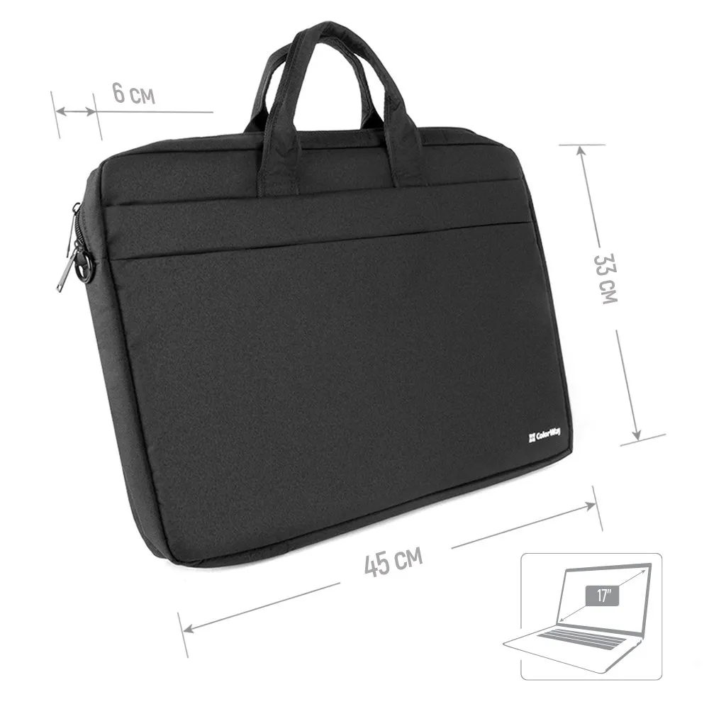 Сумка для ноутбука ColorWay Modern 17-17.3 Black (CW-LBM173-BK) - мініатюра 2