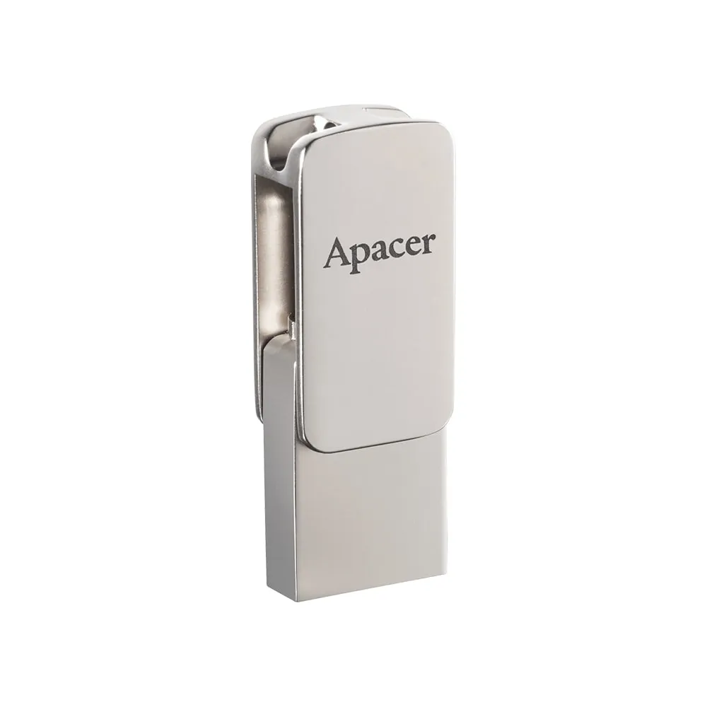 Флеш-накопичувач USB3.2 64GB Apacer AH181 Silver (AP64GAH181S-1) - зображення 1
