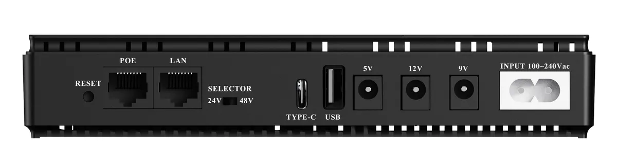 Джерело безперебійного живлення Yepo DC-UPS YP-36W/12000mAh LiFePO4 DC-9V/12V/24V/48V (UA-112969) - мініатюра 5