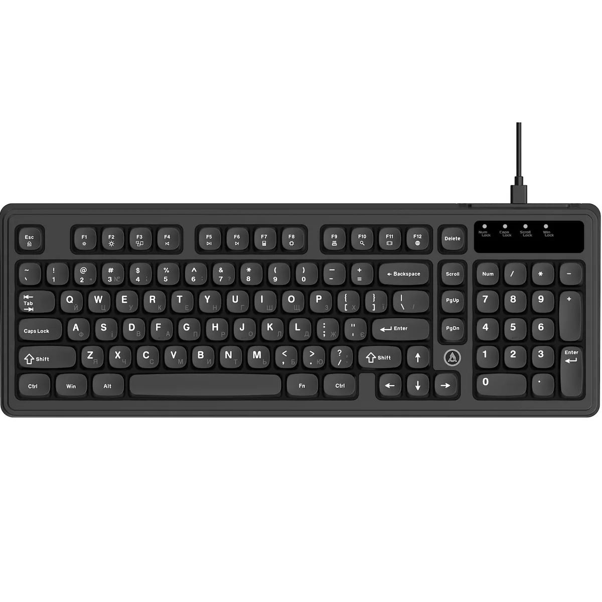 Клавіатура Ajazz AF98 Black USB-C Black (AF98-B) - зображення 1