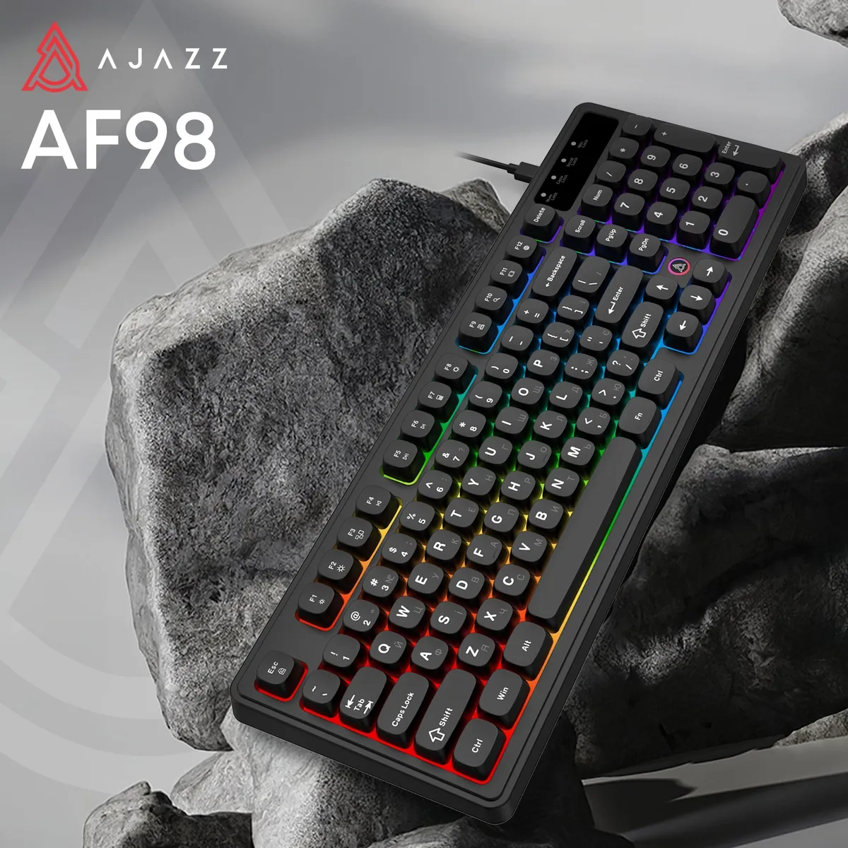 Клавіатура Ajazz AF98 Black USB-C Black (AF98-B) - мініатюра 6