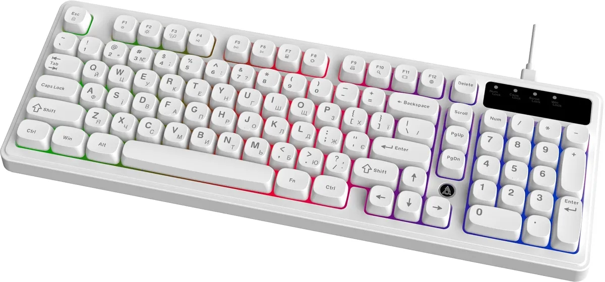 Клавіатура Ajazz AF98 Black USB-C White (AF98-W) - мініатюра 3