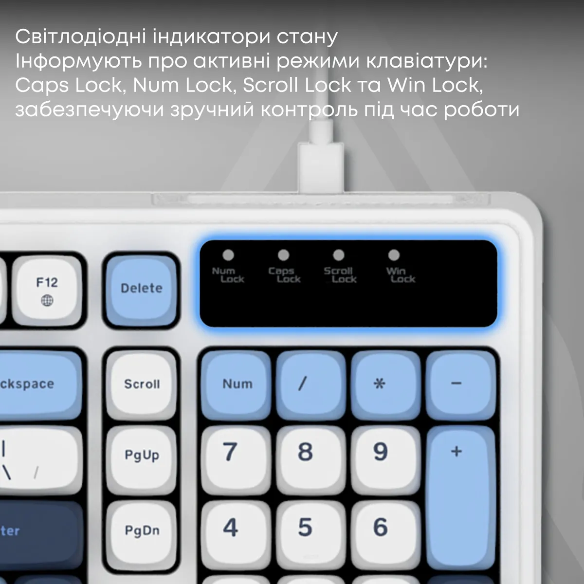 Клавіатура Ajazz AF98 Black USB-C Glacier Blue (AF98-GB) - мініатюра 9