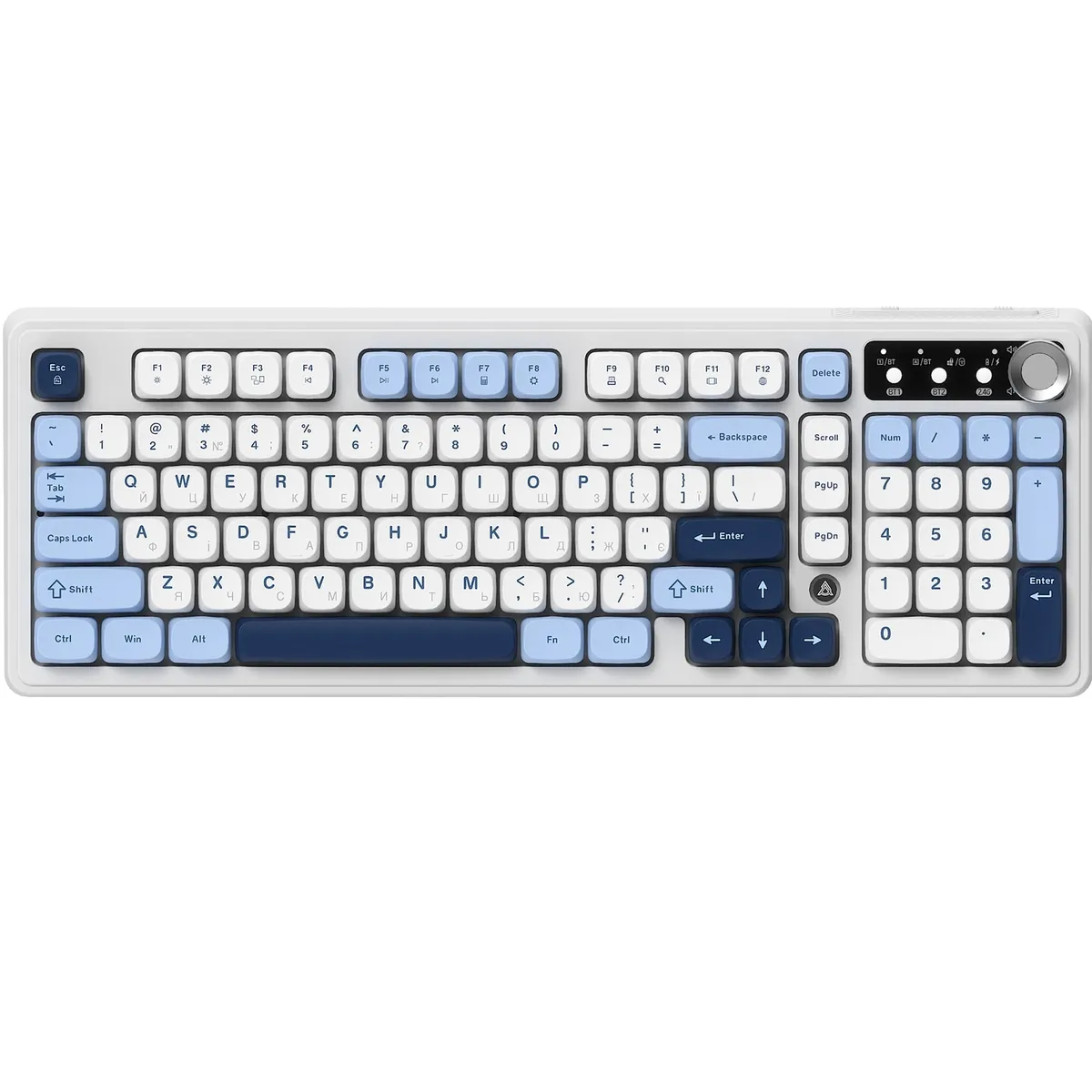 Клавіатура бездротова Ajazz AF98 Plus Glacier Blue (AF98-PLUS-GB) - зображення 1