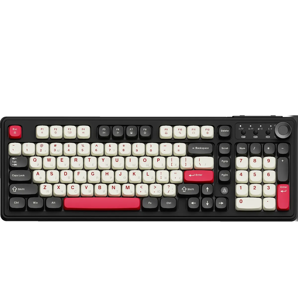 Клавіатура бездротова Ajazz AF98 Plus Black Shark Red (AF98-PLUS-BSR) - мініатюра 10