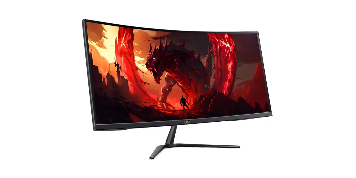 Монітор Acer 34" ED340CURX0bmiipx (UM.CE0EE.009) VA Black Curved 200Hz - зображення 1