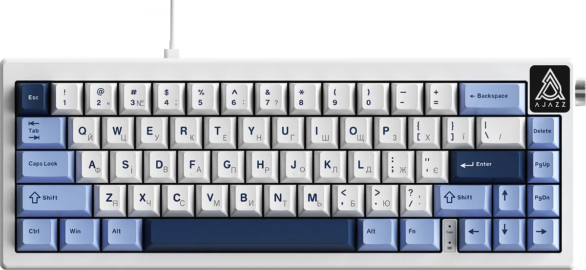 Клавіатура Ajazz AK650 Sea Salt Switch White USB-C (AK650-SS-BWB) - мініатюра 13