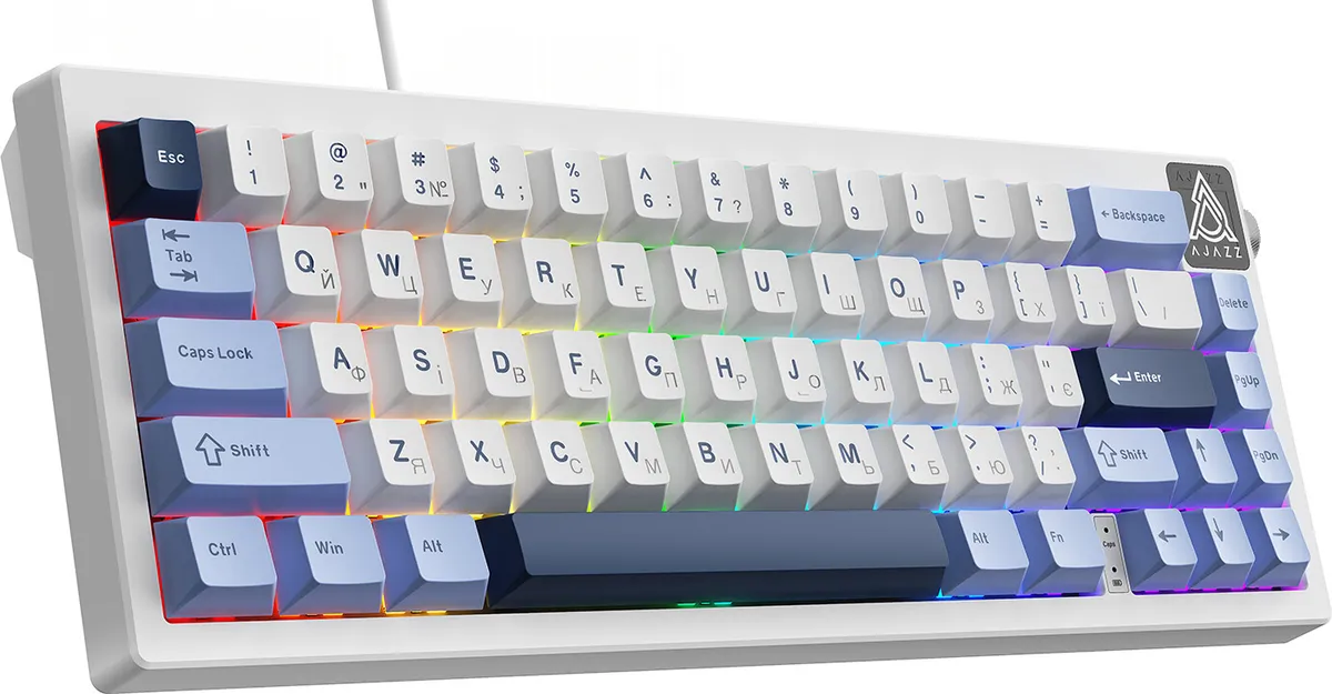Клавіатура Ajazz AK650 Sea Salt Switch White USB-C (AK650-SS-BWB) - мініатюра 14