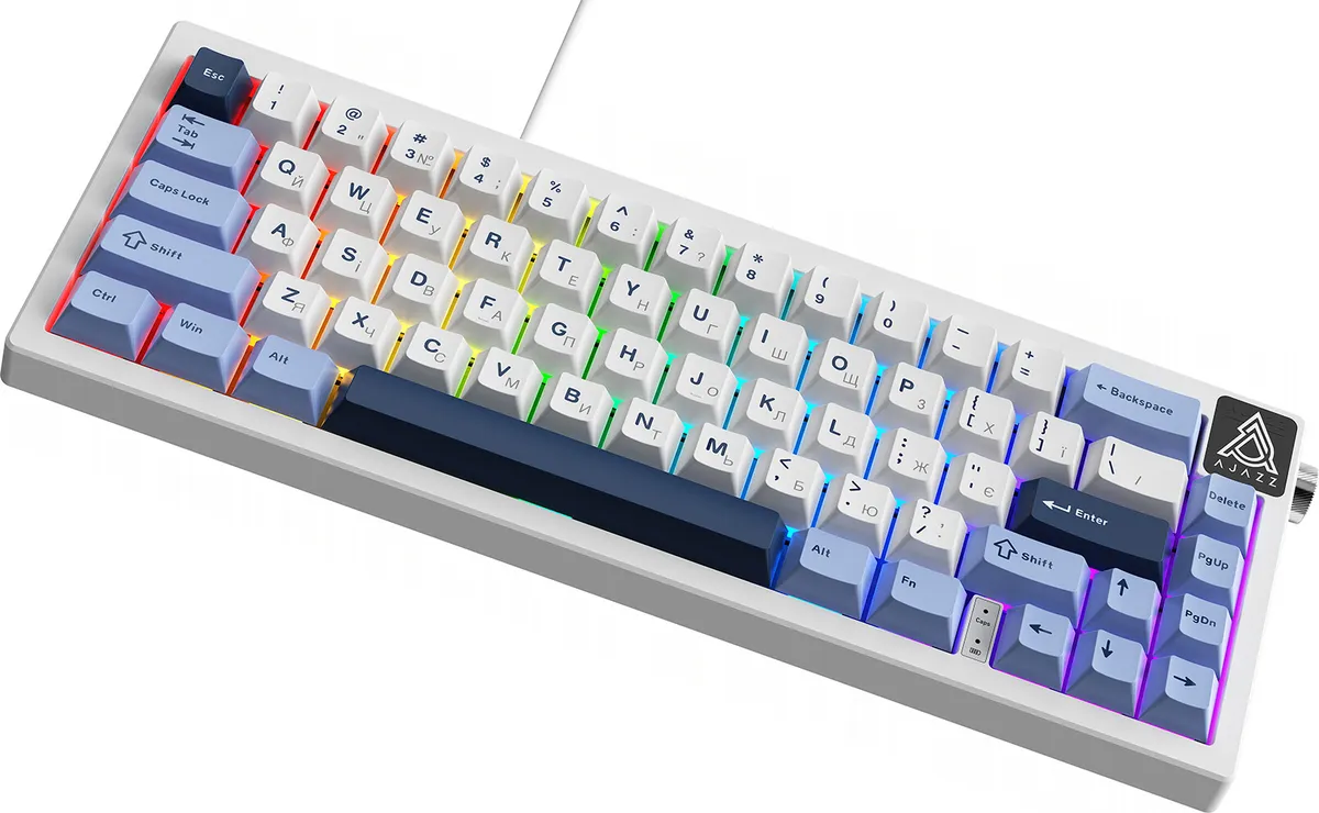 Клавіатура Ajazz AK650 Sea Salt Switch White USB-C (AK650-SS-BWB) - мініатюра 15