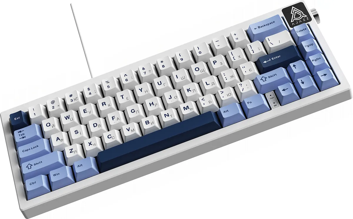 Клавіатура Ajazz AK650 Sea Salt Switch White USB-C (AK650-SS-BWB) - мініатюра 6