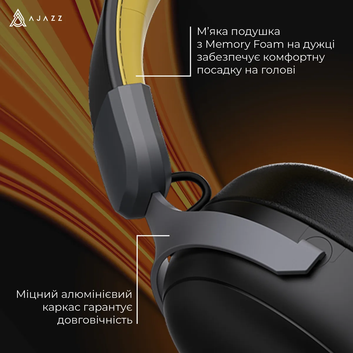 Bluetooth-гарнітура Ajazz AHM08 MAX 3-Mode Black (AHM08-MAX-BGY) - мініатюра 7