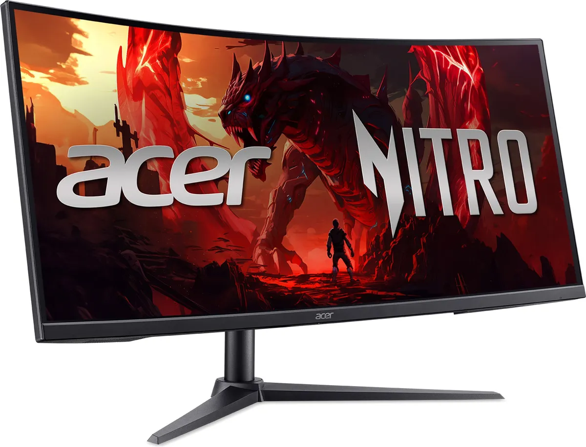 Монітор Acer 34" XZ340CURX0bmiiphx (UM.CX0EE.013) VA Black Curved 200Hz - мініатюра 2