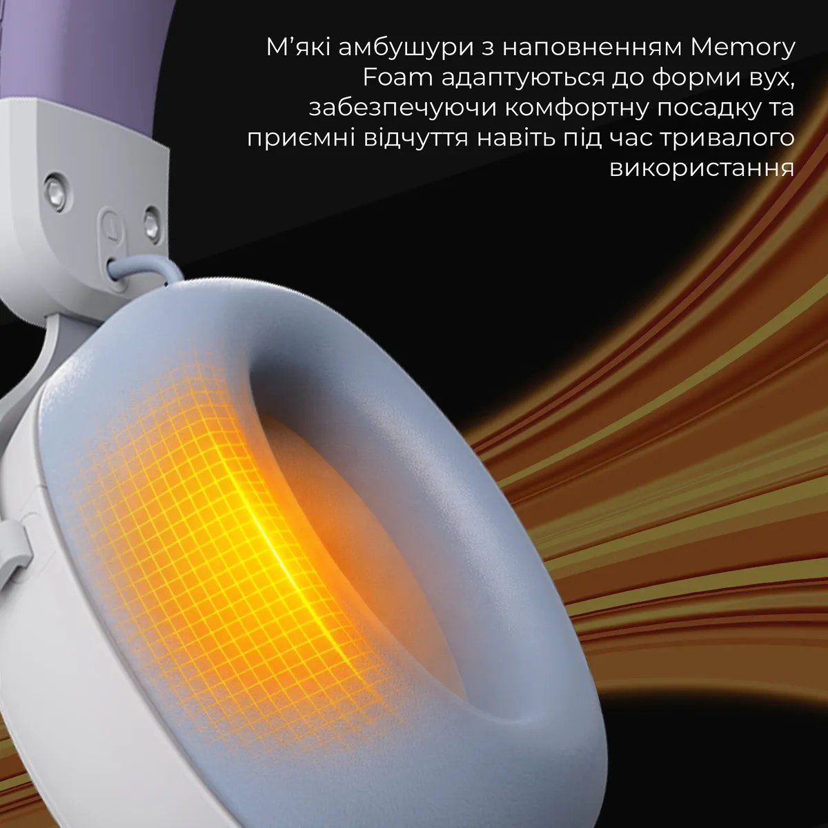 Bluetooth-гарнітура Ajazz AHM08 MAX 3-Mode White (AHM08-MAX-PWB) - мініатюра 12