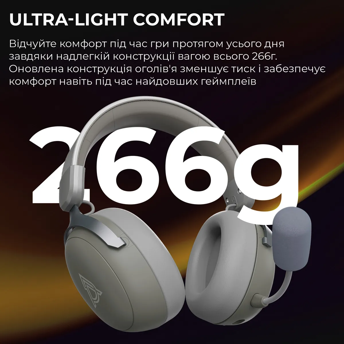 Bluetooth-гарнітура Ajazz AHM08 MAX 3-Mode Grey (AHM08-MAX-GW) - мініатюра 10