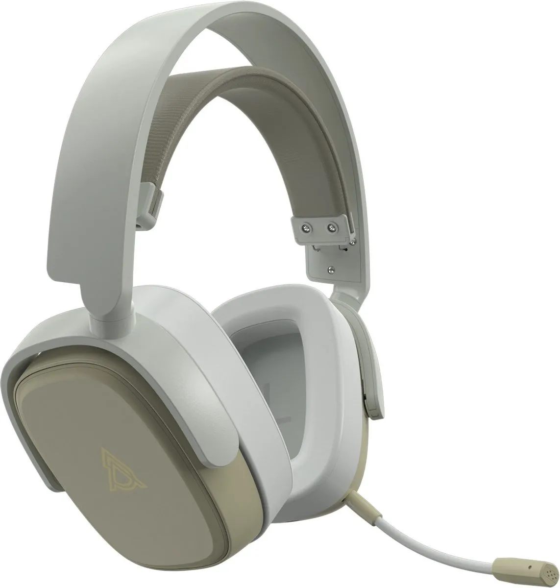 Bluetooth-гарнітура Ajazz AHM09 MAX 3-Mode Grey (AHM09-MAX-GW) - зображення 1