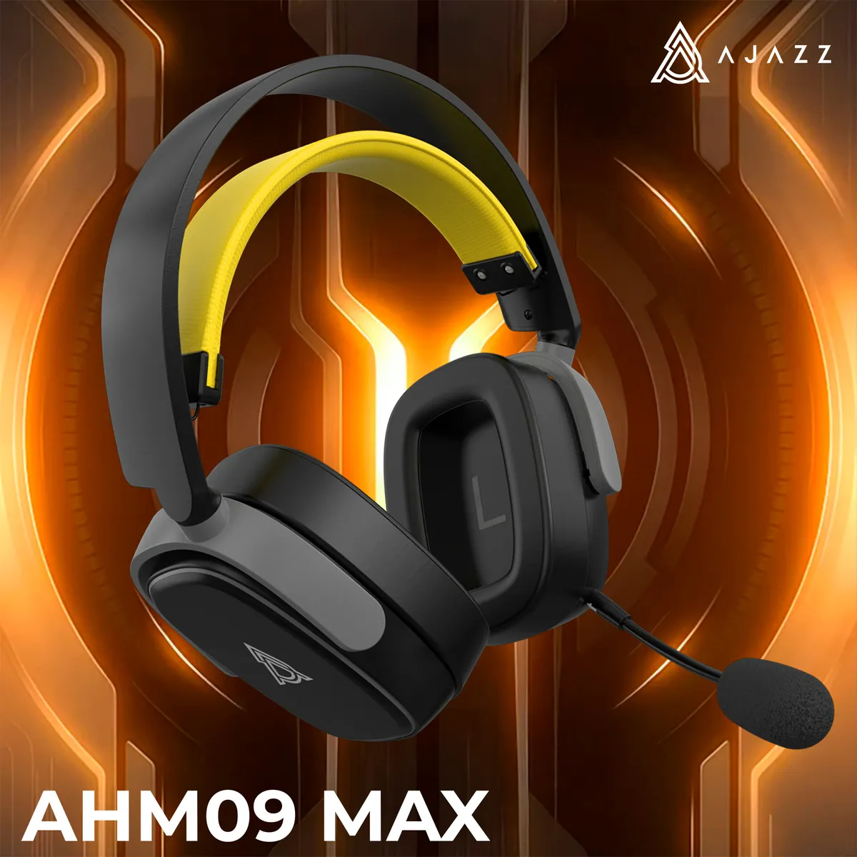 Bluetooth-гарнітура Ajazz AHM09 MAX 3-Mode Black (AHM09-MAX-BGY) - мініатюра 18