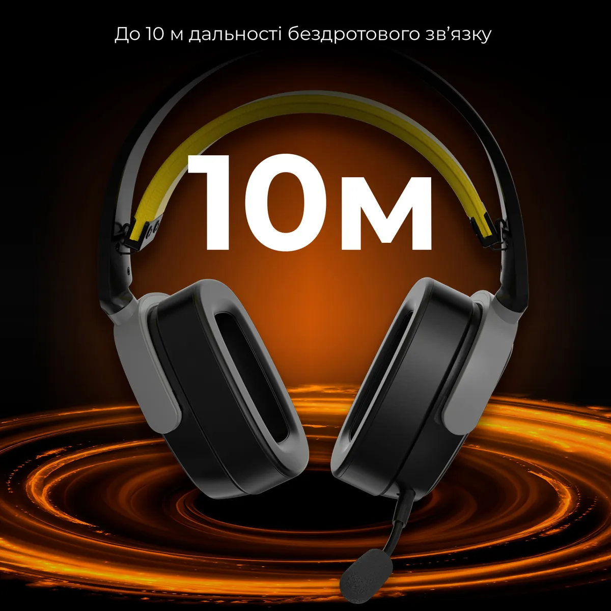 Bluetooth-гарнітура Ajazz AHM09 MAX 3-Mode Black (AHM09-MAX-BGY) - мініатюра 9