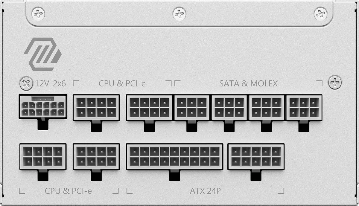 Блок живлення MSI MAG A1000GL PCIE5 White 1000W - зображення 1