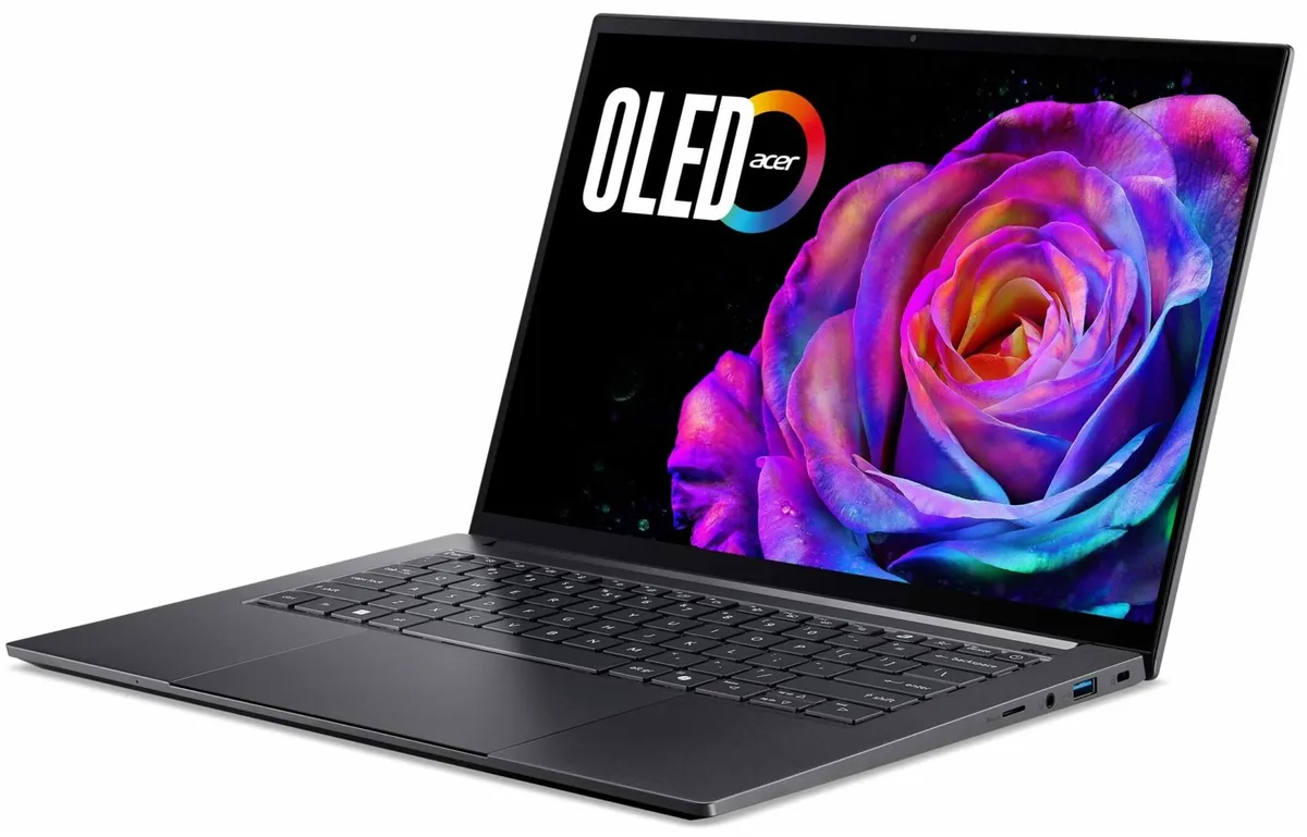 Ноутбук Acer Swift X 14 SFX14-61G-R6BJ (NX.JA8EU.004) Gray - мініатюра 4
