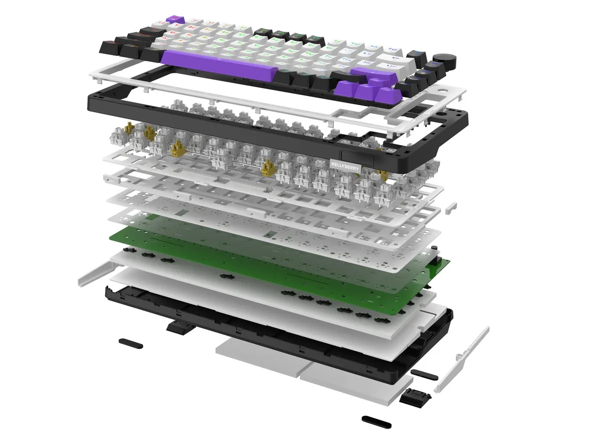 Клавіатура Hator Hellyberry HK75 Black-White - мініатюра 5
