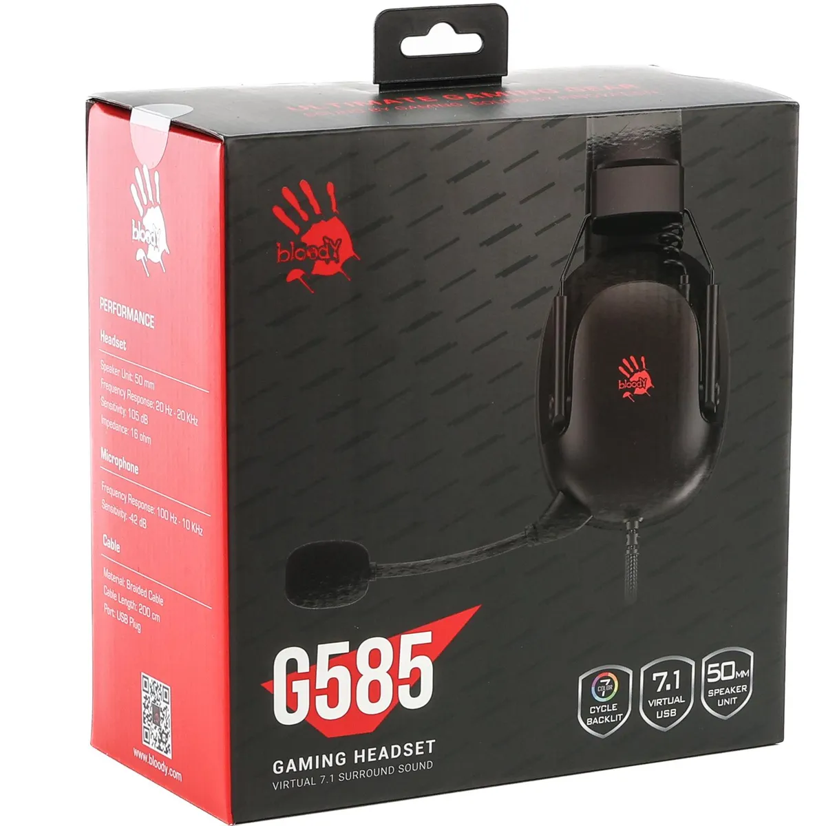 Гарнітура Bloody G585 Black - мініатюра 24