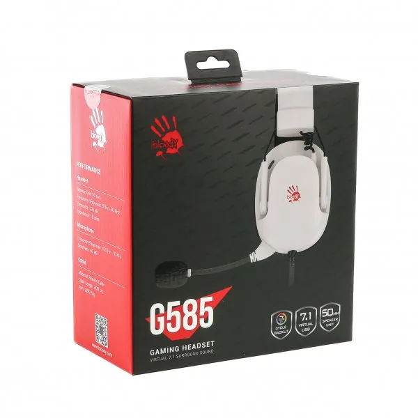 Гарнітура Bloody G585 White - мініатюра 11