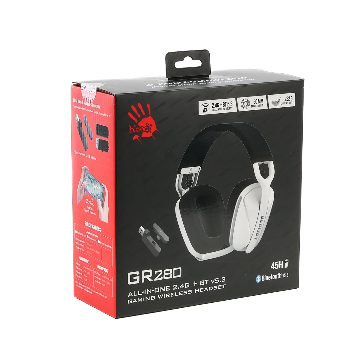 Bluetooth-гарнітура Bloody GR280 Sports White - мініатюра 10
