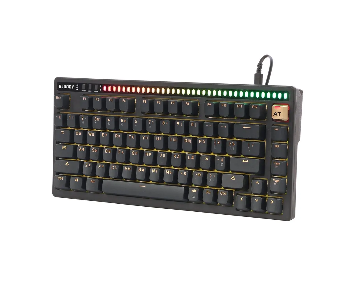 Клавіатура Bloody AT75 Black - зображення 1