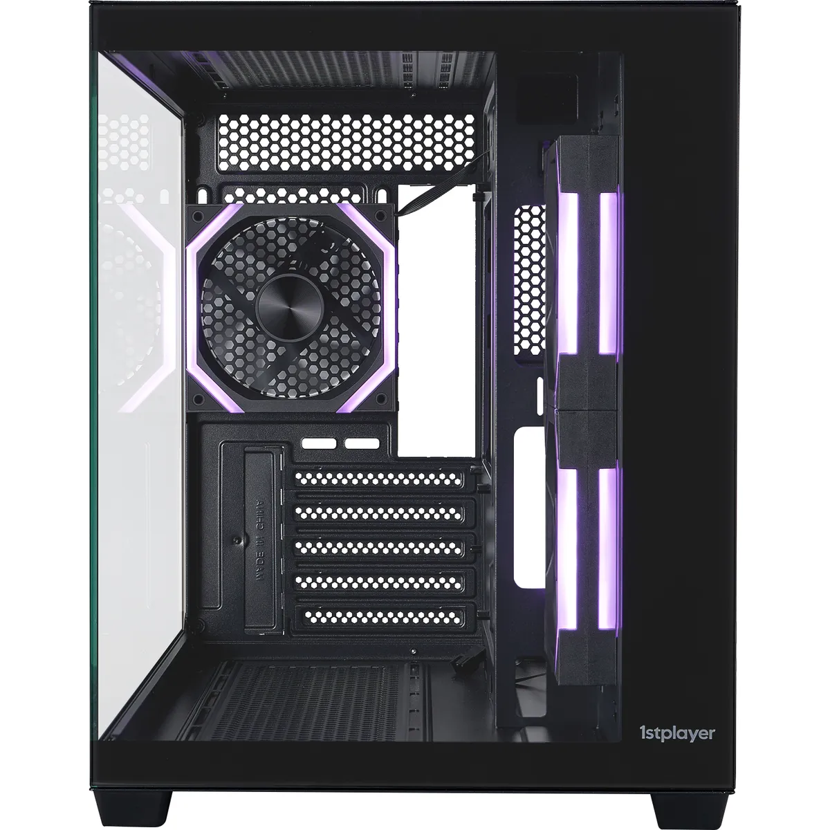 Корпус 1stPlayer BV6-BK-2FH7R-1FH7 Black - мініатюра 2