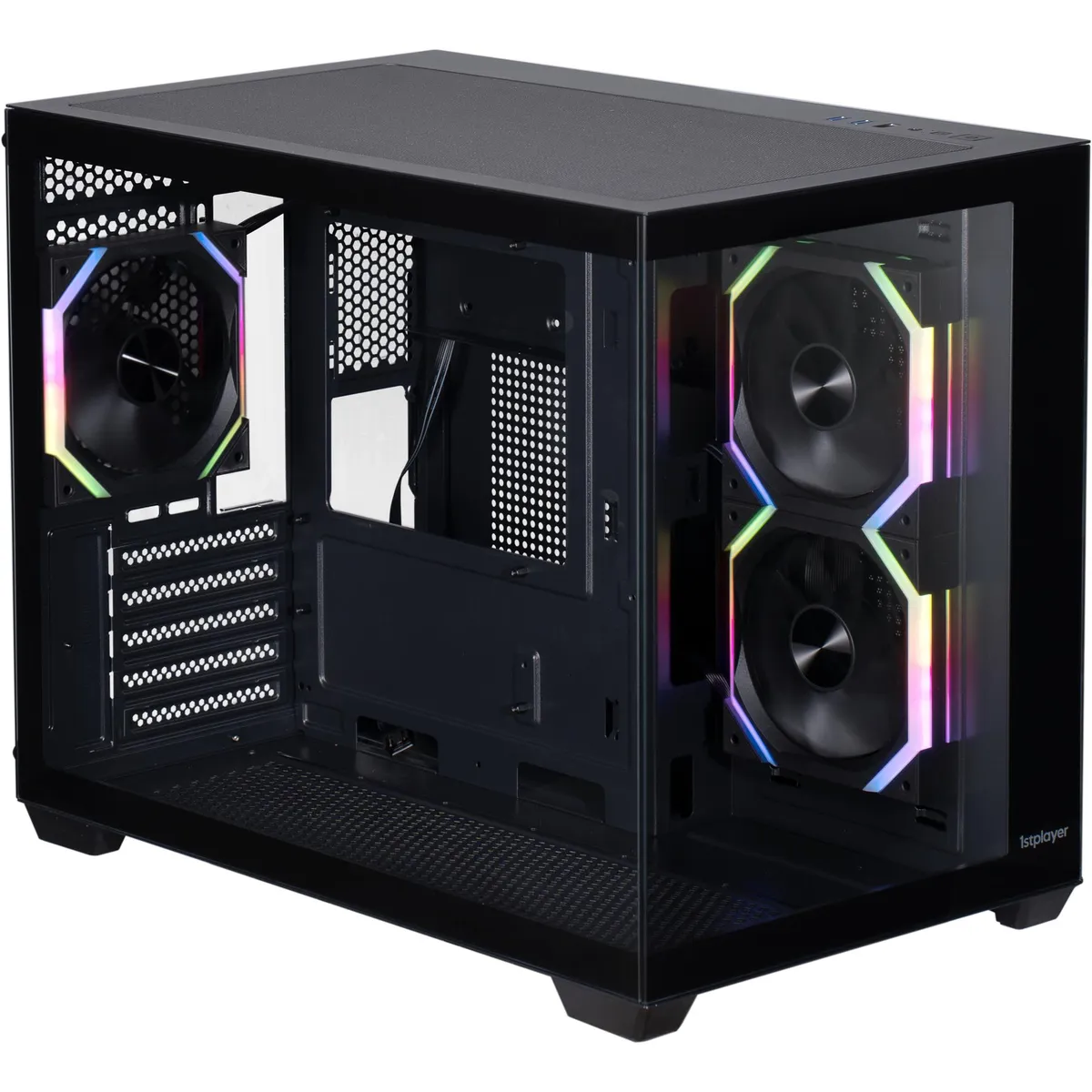 Корпус 1stPlayer BV6-BK-2FH7R-1FH7 Black - мініатюра 4