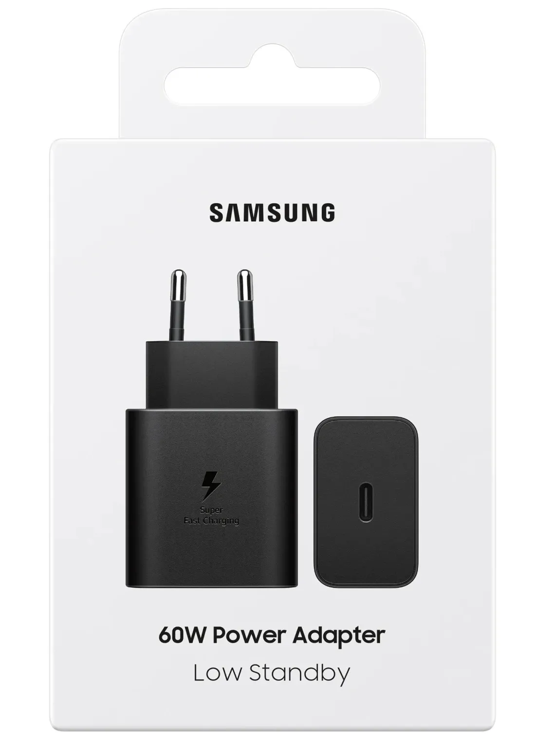 Мережевий зарядний пристрій Samsung 60W Black (EP-T6010NBEGWW) - зображення 1