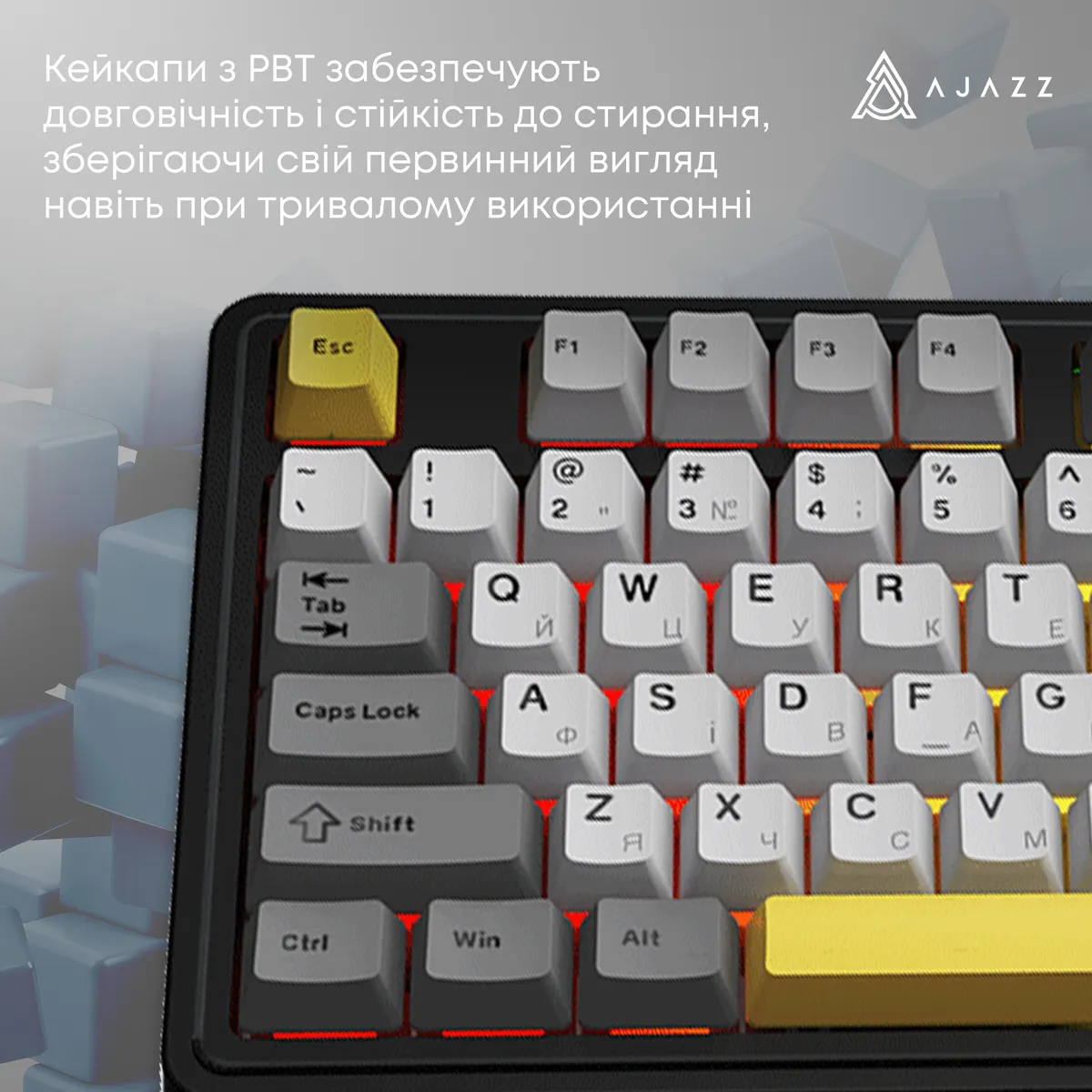 Клавіатура бездротова Ajazz AK980 V2 Maillard Switch Black (AK980-V2-M-BGY) - мініатюра 12