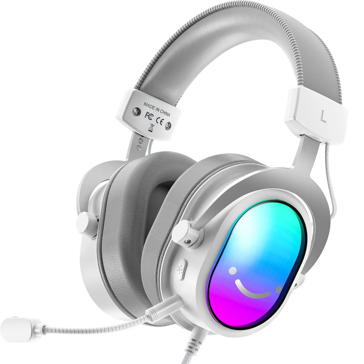 Гарнітура Fifine H16W 7.1 White RGB - зображення 1