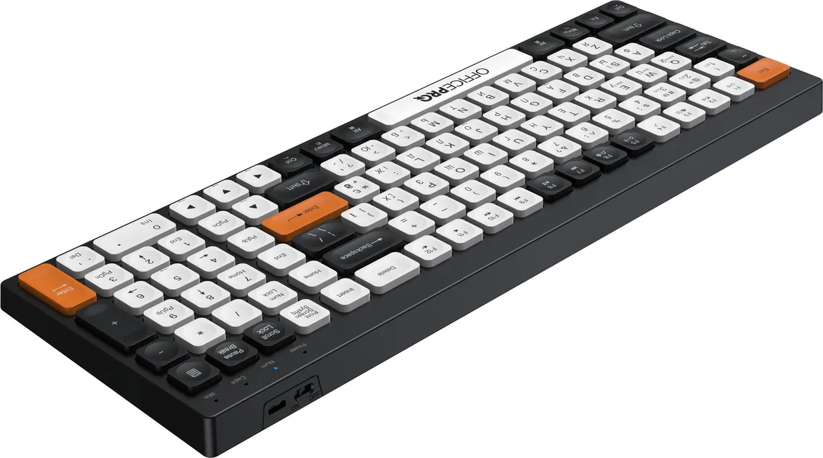 Клавіатура бездротова OfficePro SK985BO Bluetooth Black/White - мініатюра 4