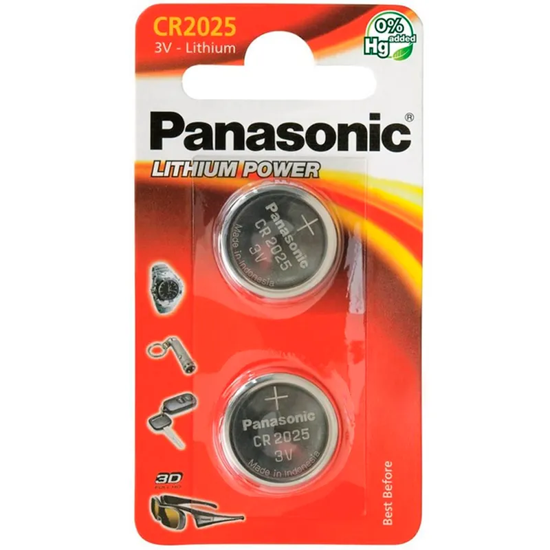 Батарейка Panasonic CR 2025 BL 2шт - зображення 1