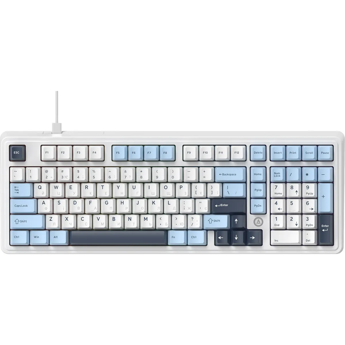 Клавіатура Ajazz AK980 Max Magnetic Switch Blue/White/Dark Blue (AK980-MAX-M-BWDB) - зображення 1