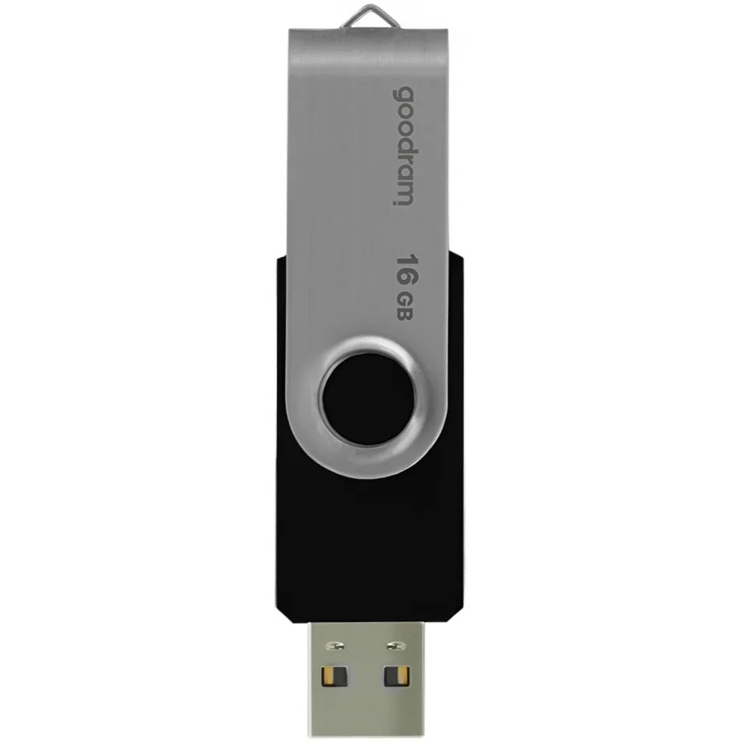 Флеш-накопичувач USB2.0 16GB Goodram UTS2 (Twister) Black (UTS2-0160K0R11) - зображення 1
