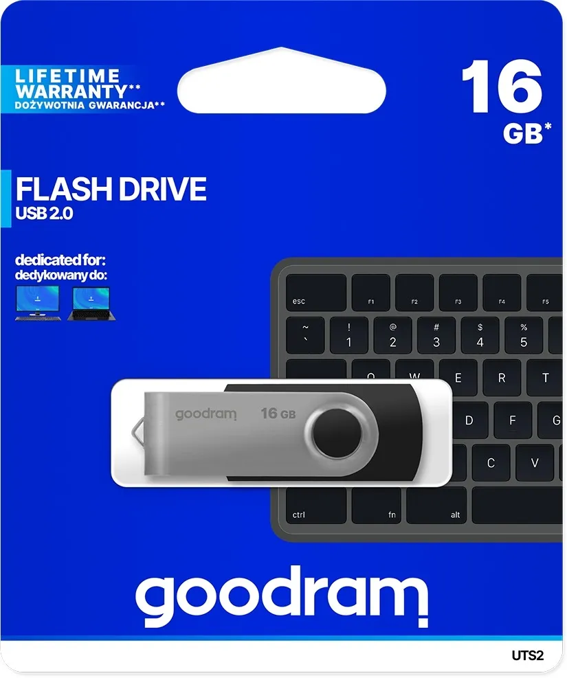 Флеш-накопичувач USB2.0 16GB Goodram UTS2 (Twister) Black (UTS2-0160K0R11) - мініатюра 6