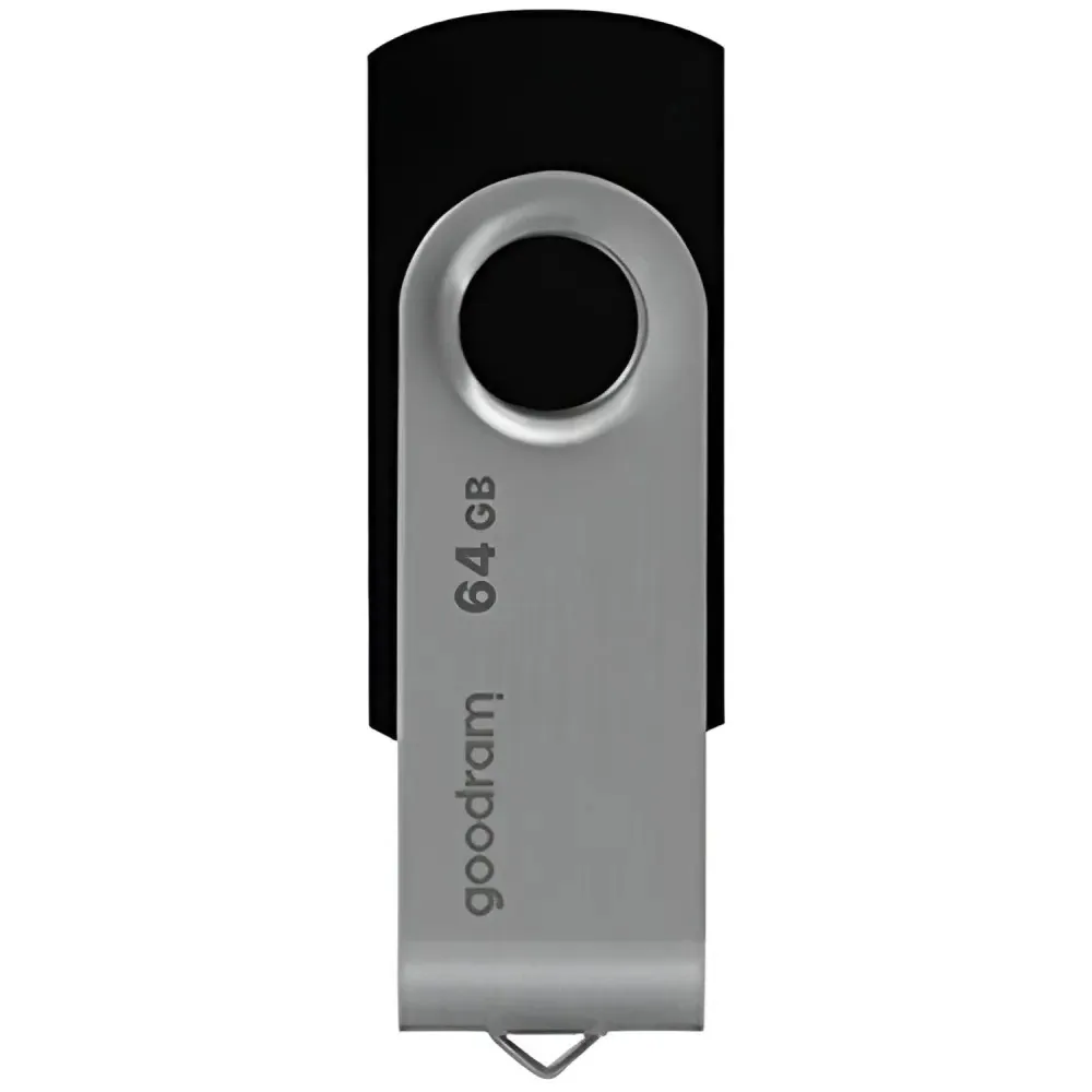 Флеш-накопичувач USB2.0 64GB Goodram UTS2 (Twister) Black (UTS2-0640K0R11) - мініатюра 2