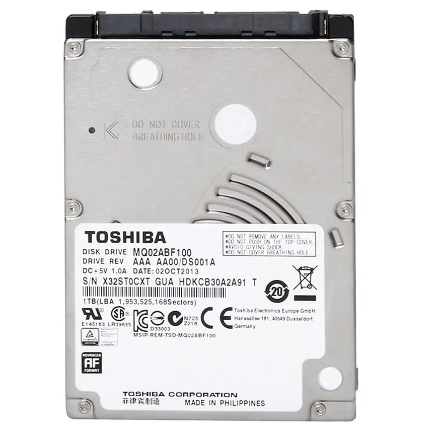 Накопичувач HDD 2.5" SATA 1.0TB Toshiba 5400rpm 128MB (MQ02ABF100)_Refurbished - зображення 1