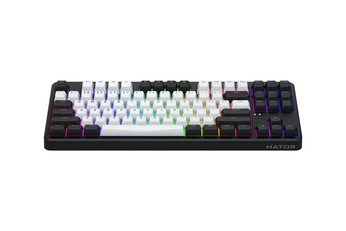 Клавіатура бездротова Hator Rockfall 3 Mecha TKL Wireless Orange Black (HTK850) - мініатюра 2