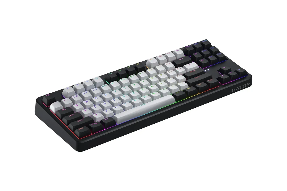 Клавіатура бездротова Hator Rockfall 3 Mecha TKL Wireless Orange Black (HTK850) - мініатюра 4