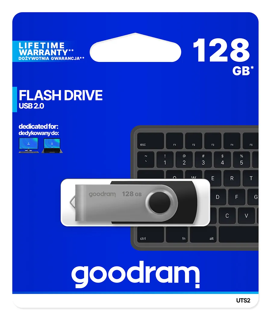Флеш-накопичувач USB2.0 128GB Goodram UTS2 (Twister) Black (UTS2-1280K0R11) - мініатюра 5
