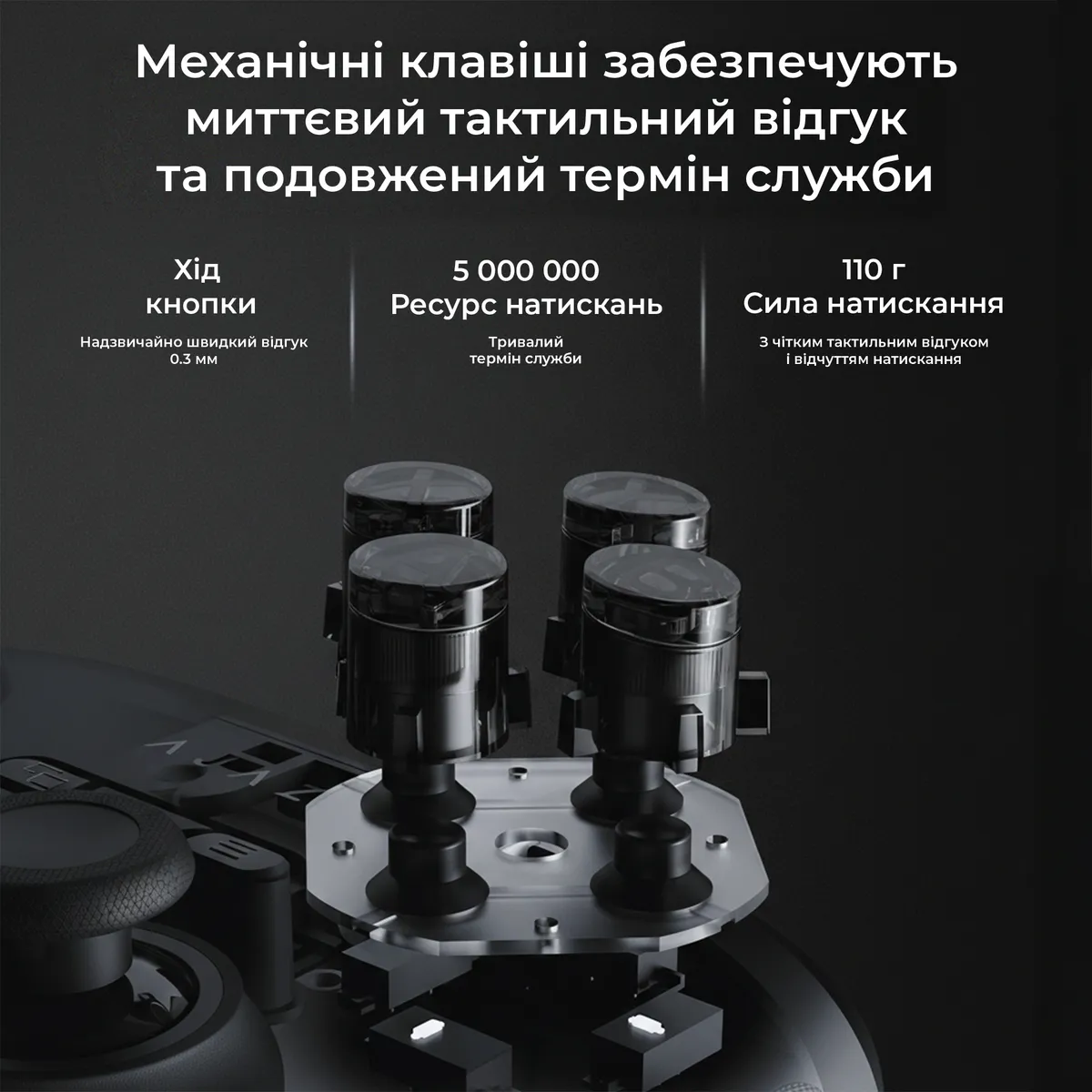Геймпад Ajazz GP100 RGB Black - мініатюра 8