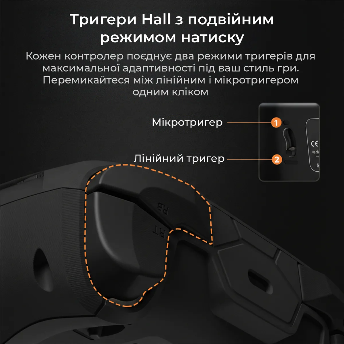 Геймпад Ajazz GP100 RGB Black - мініатюра 9