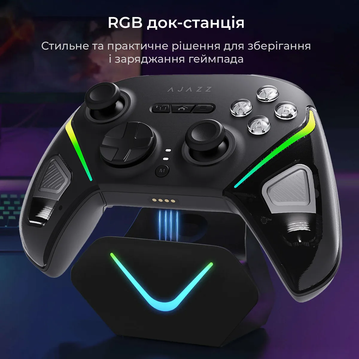 Геймпад Ajazz GP100S RGB Black - мініатюра 5
