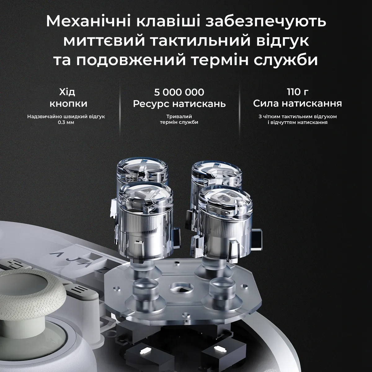 Геймпад Ajazz GP100S RGB White - мініатюра 7